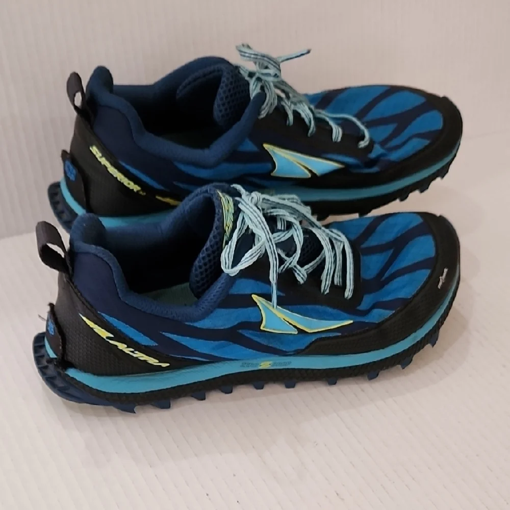 Altra Superior 3.0 Blue and Black Trail Running Shoes Womens Size 10_3